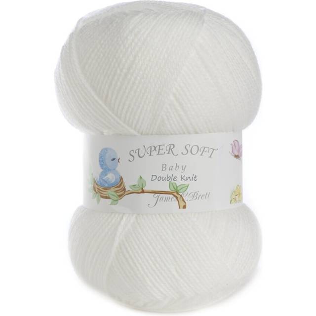 (BB4 (White)) James Brett Acrylic Baby Double Knit Knitting Yarn 100g
