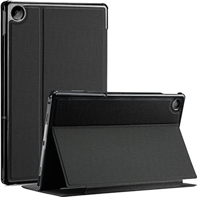 ProCase for Lenovo Tab M10 Plus 3:e generationen 2022 10,6 tum, stöttåligt stativ folio fodral för Lenovo Tab M10 Plus Gen 3 10,6 tum (modell: TB125FU TB128FU TB128XU) – svart