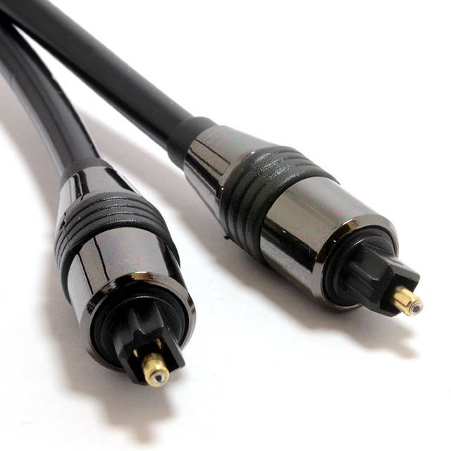 kenable Black TOS Link TOSLink Optical Digital Audio Cable 6mm Lead  2m