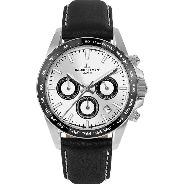Jacques Lemans 1-1877B Liverpool Chronograph Herrenuhr 40mm 20ATM