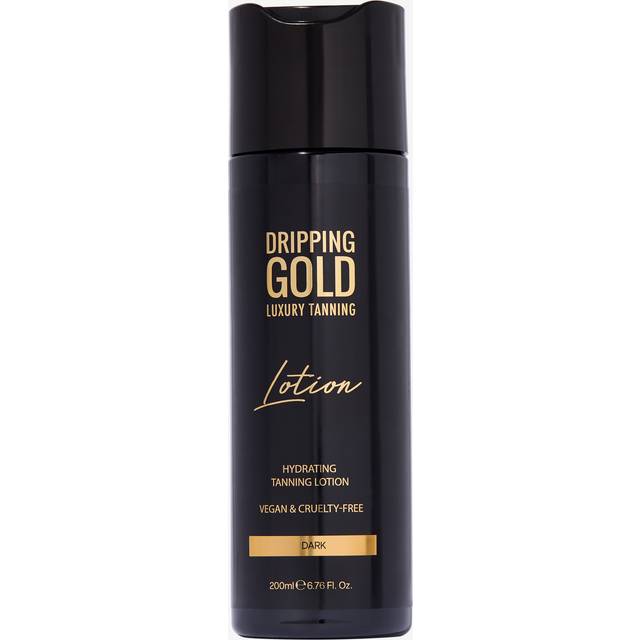 Dripping Gold Luxury Tanning Lotion Fuktgivande lotion för solbränna för djup solbränna Skugga Dark 200 ml