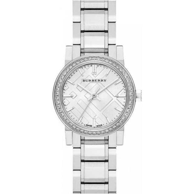Burberry Ladies Watch BU9220|Crystal Bezel Dial|Stainless Steel Bracelet Band