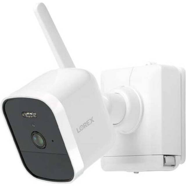 Lorex 4K Spotlight Outdoor Battery Security Camera with Color Night Vision (Add-On, White)