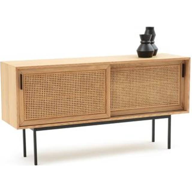 Waska Oak & Rattan Sideboard - ONE SIZE
