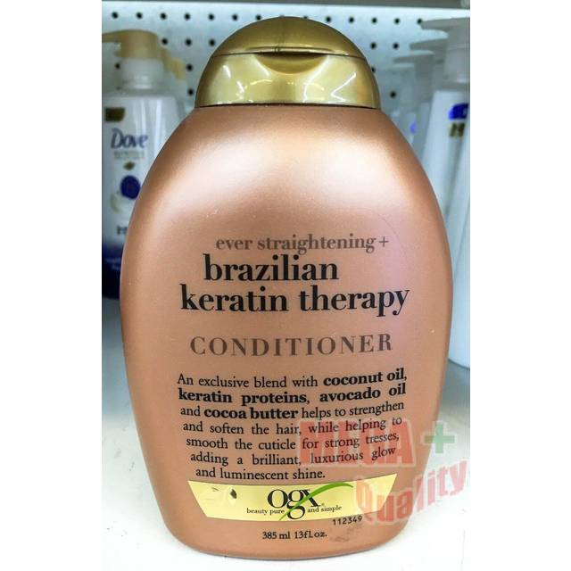 OGX Brazilian Keratin Therapy Balsam, 1-pack (1 x 385 ml)