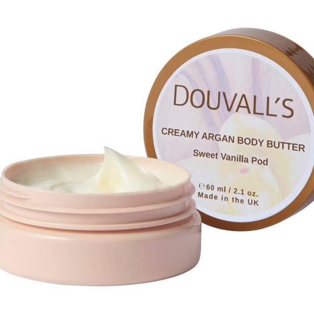 Douvall's Organic Creamy Argan Body Butter 60ml Vanilla