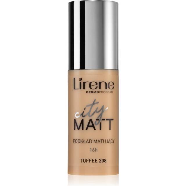 Lirene City Matt Matterende foundation med udglattende effekt Skygge 208 Toffee 30 ml