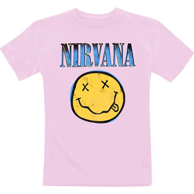 Nirvana T-Shirt - Kids - Gradient - 104 to 140 - for Girls & Boys - light pink - 4 Years