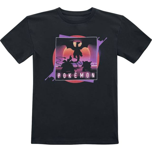 Pokémon - gaming T-Shirt - Kids - Neon - 104 to 152 - for Girls & Boys - black - 6 Years