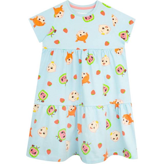 Cocomelon dress baby kids girls 12 18 24 months 2 3 4 5 6 years frock blue red