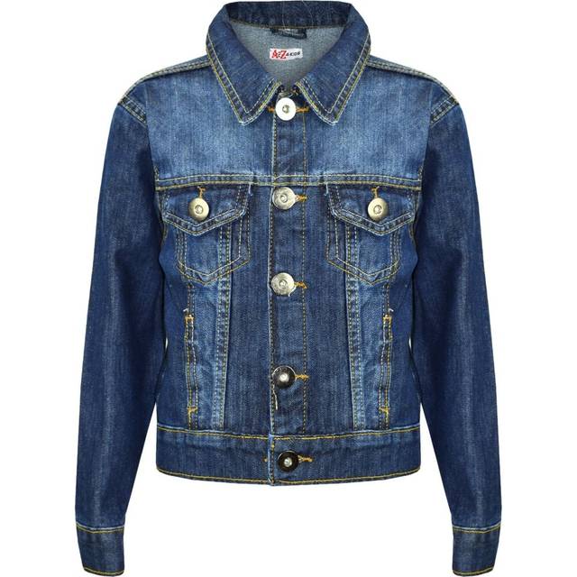 (3-4 Years) Kids Boys Denim Jackets Designer Blue Jeans Jacket Fashion Coat New Age 3-13 Yr