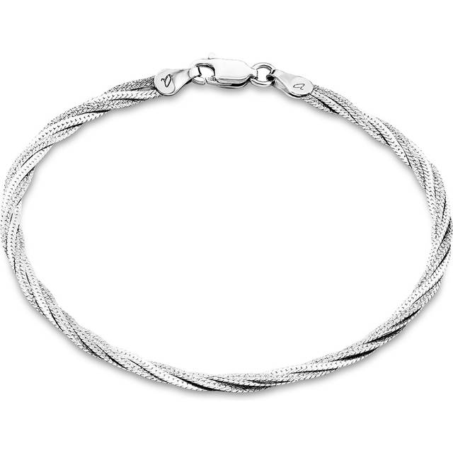 Amor-armband 925 Sterling Silver Armsmycke för damer, 19 cm, Silver, Levereras i presentförpackning, 2016486