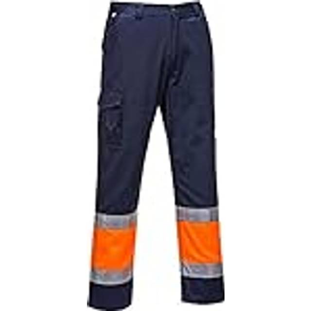 (Yellow & Navy, Small) Hi-Vis 2-Tone Combat Trousers