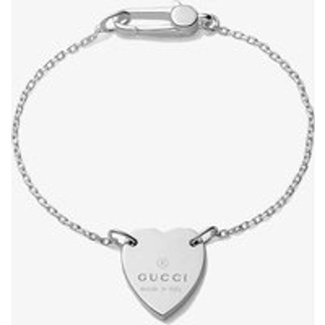 Gucci Womens Silver Trademark 925 Sterling-silver Charm Bracelet 16cm - SILVER