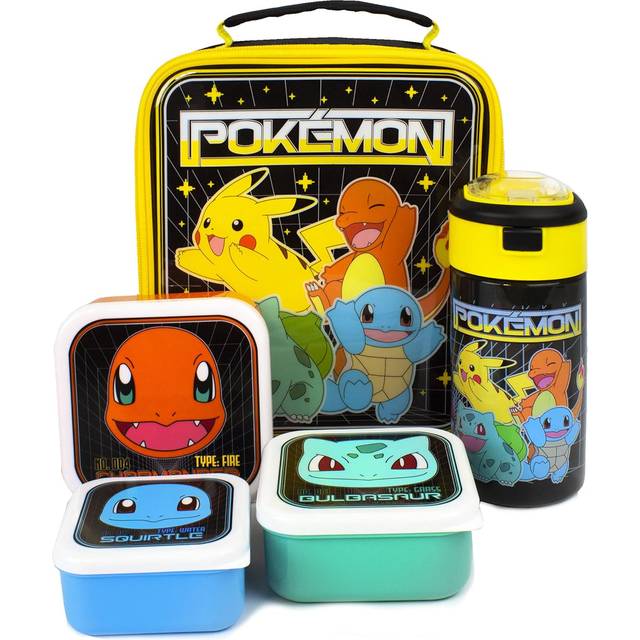 Pokemon Characters Pikachu Lunch Bag and Bottle (Pack of 5)