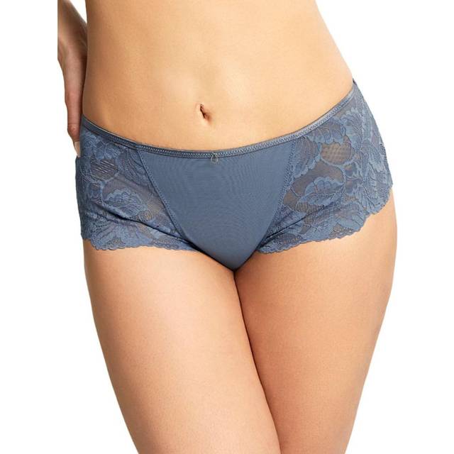 Panache Lingerie Womens Radiance Short - Blue Cotton - Size 14 UK