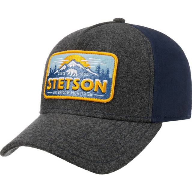 Stetson Men's Trucker Cap Polar Bear Grey/Blue, 56-61 cm