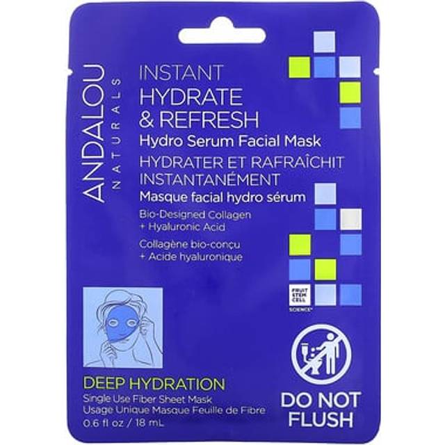 Andalou Naturals Deep Hydration Instant Hydrate & Refresh Sheet Mask 0.6 fl oz