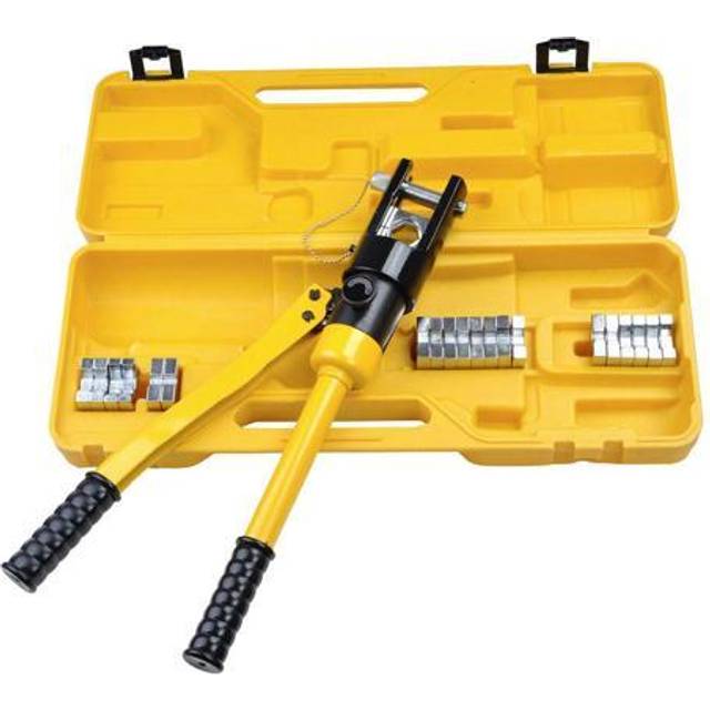 16 Ton 8 Dies Hydraulic Crimper Crimping Tool Wire Battery Cable Lug