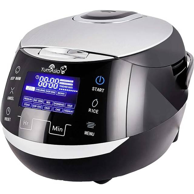 Yum Asia Sakura Rice Cooker with Ceramic Bowl and Advanced Fuzzy Logic (8 Cup, 1.5 Litre) 6 Rice Cook Functions, 6 Multicook Functions, Motouch LED