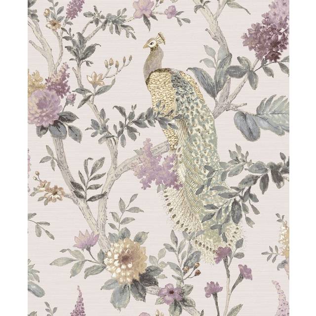 Galerie Cottage Chic Bird Multicoloured Wallpaper 25751, Multi
