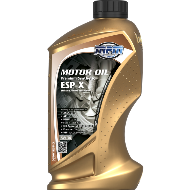 MPM Premium Synthetic ESP-X 5W-30 Motorolja 1 l - Motorolja - VW - Volvo - Toyota - Audi - Skoda - BMW - Mercedes - Saab