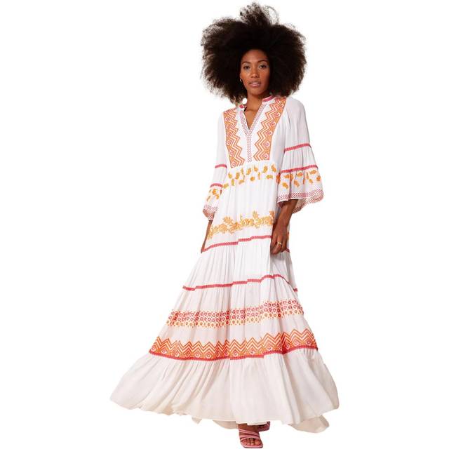Hale Bob 3/4 Sleeve Maxi Dress