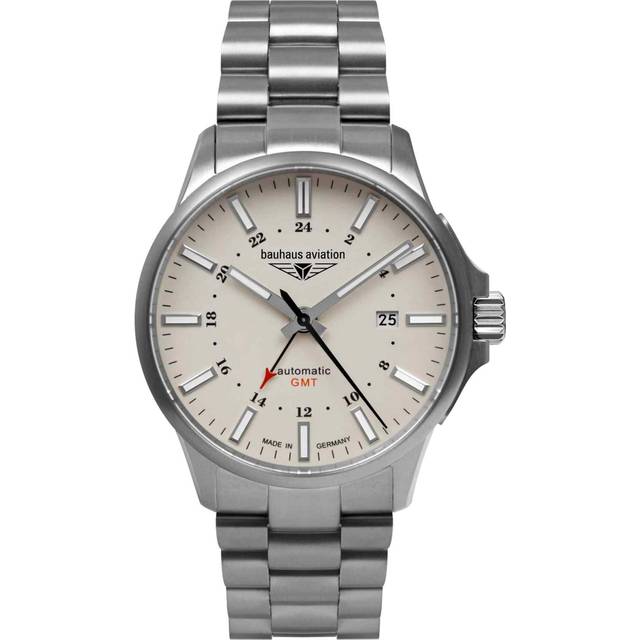 Bauhaus 2868M-5 Herrenuhr Aviation Automatik Titanium 42mm 10ATM