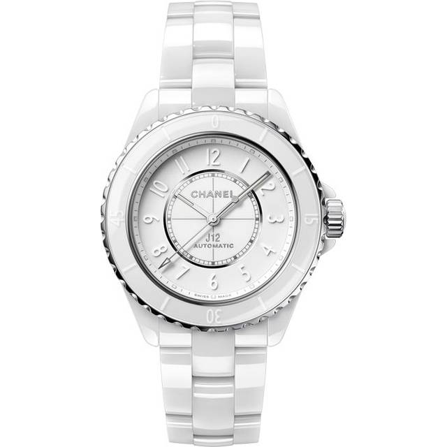 Chanel Womens White H6186 J12 Phantom Ceramic and Stainless Steel Automatic Watch 38mm - WHITE