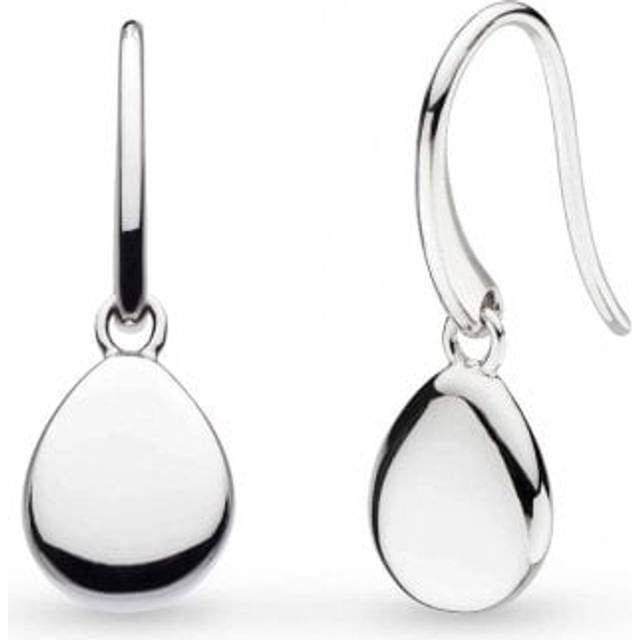 Kit Heath Coast Pebbles Droplet Drop Earrings, Silver