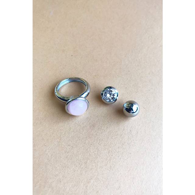 Dyrberg/Kern Compliments Set Ring Tf, Färg: Silver, Onesize, Kvinna
