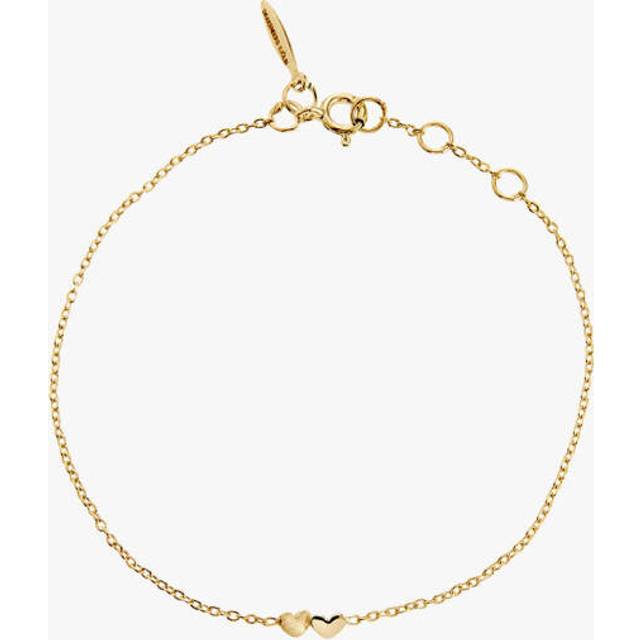 Loving heart armband guld
