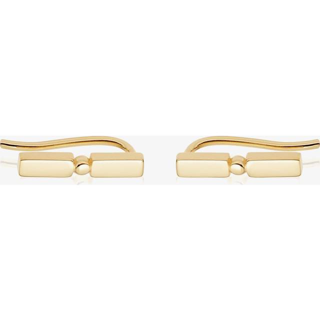 Daisy London Stacked Gold Plated Crawler Bar Earrings EB8011_GP