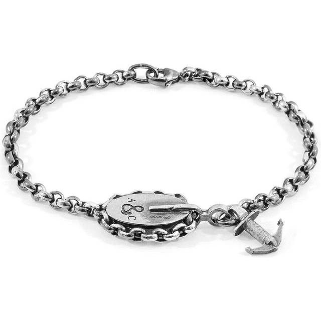 London Mooring Silver Chain Bracelet - 19cm