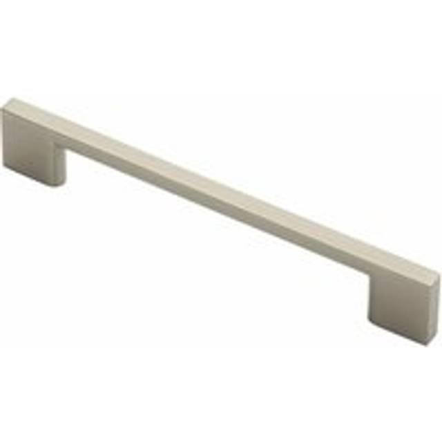 Slim D Shape Pull Handle 152 x 7.5mm 128mm Fixing Centres Satin Nickel