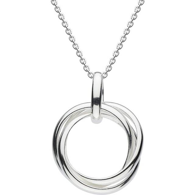 Dew Sterling Silver Triple Ring 18 Necklace 9832HP024