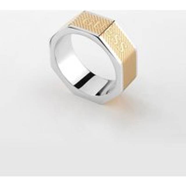 Bond Street Squared Logo Ring Gold Gents Ring UMR03030YGST64