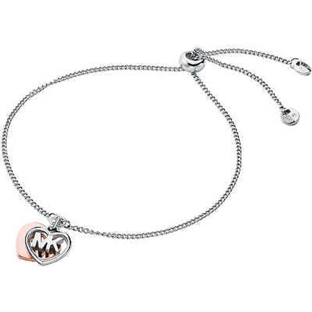 Michael Kors Stainless Steel Two Colour Double Heart Adjustable Bracelet MKC1294AN931