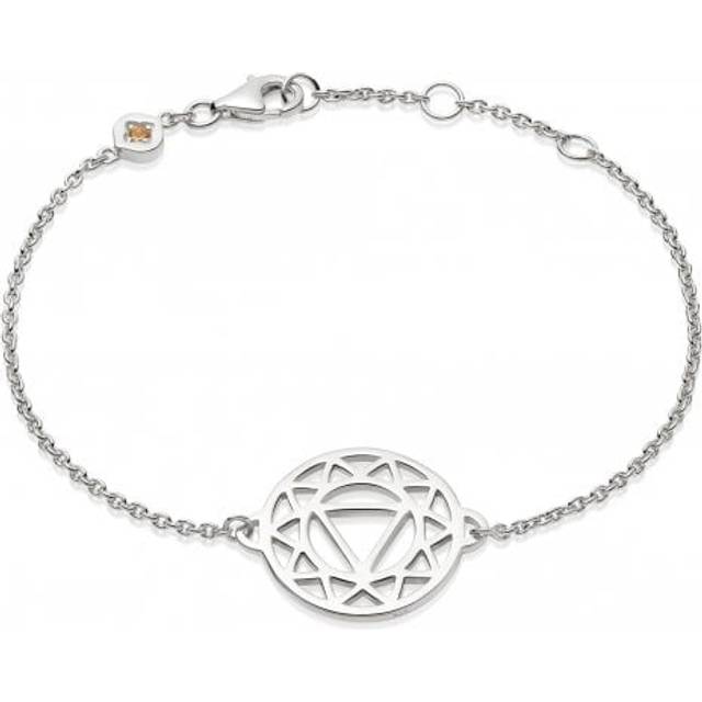 Solar Plexus Chakra Chain - Silver Bracelet CHKBR1010