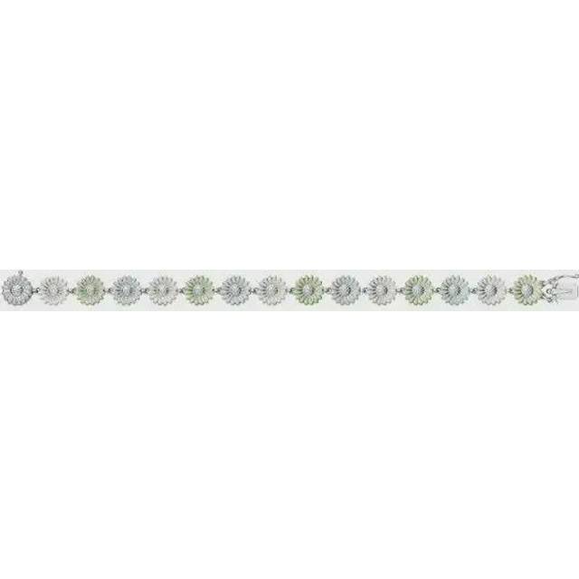Georg Jensen x Stine Goya Daisy Marguerit armbånd, hvid/grøn/blå