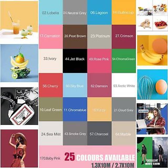 BOLLUMA Seamless Paper Background, 93 - Arctic White, 1.35 x 10m
