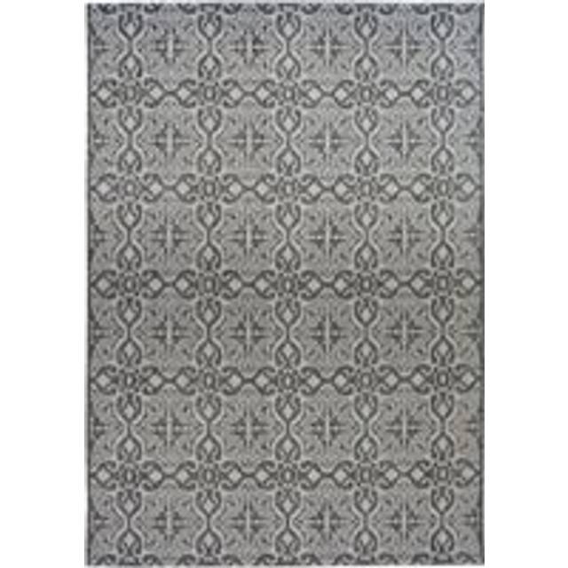 Homemaker County Tile Indoor/Outdoor Rug Grey 120X170Cm, Grey