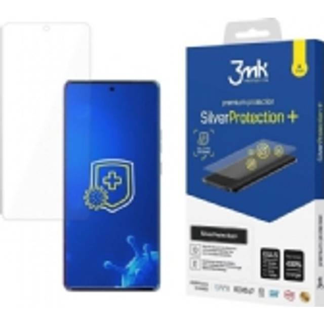 Motorola Edge 40 Pro 3MK SilverProtection+ Antimikrobiellt Skärmskydd - Klar