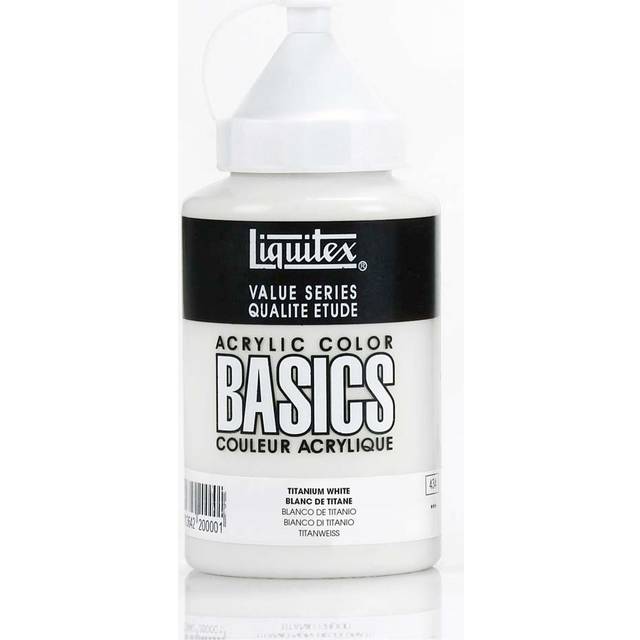 Liquitex BASICS Acrylic Paint  13.5oz Squeeze Bottle  Titanium White