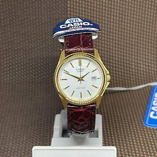 Casio Ltp 1183q 7adf  Ltp 1183q 7a  Analog Sat Student Leather Watch LTP-1183Q-7ADF