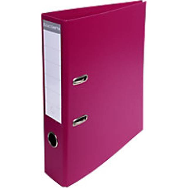Exacompta Prem Touch Lever Arch File A4 70 mm Fuchsia 2 Rings 53747E Cardboard, PP (Polypropylene) Portrait Pack of 10