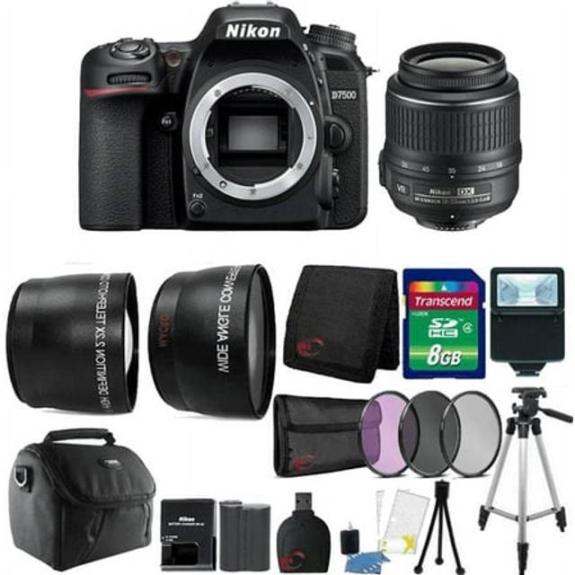 NIKON D7500+AF-P 18-55MM+AF-P 70-300MM+SanDisk Extreme 64G SD