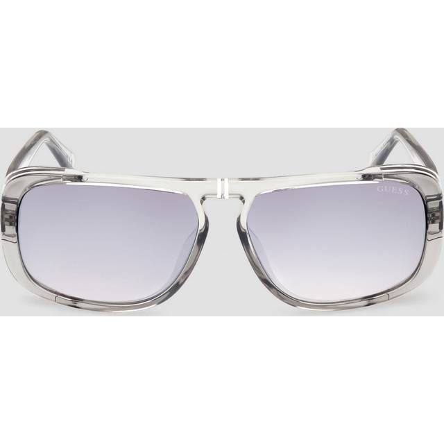 Guess, Accessoarer, Dam, ONE Size, Rektangulära Acetat solglasögon - gray (ONE SIZE)