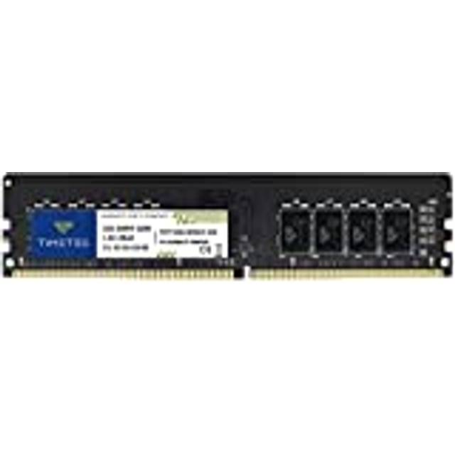Timetec 32GB DDR4 3200MHz PC4-25600 CL16 1,35V ingen ECC, obuffrad, dual rank, designad för spel och grafik, kompatibel med AMD och Intels stationära RAM