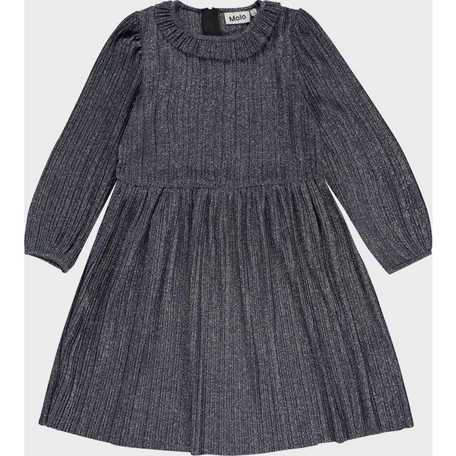 Molo Klänning - Plisserad - Coralia - Marinblå Moln - Molo - 3-4 år (98-104) - Klänning